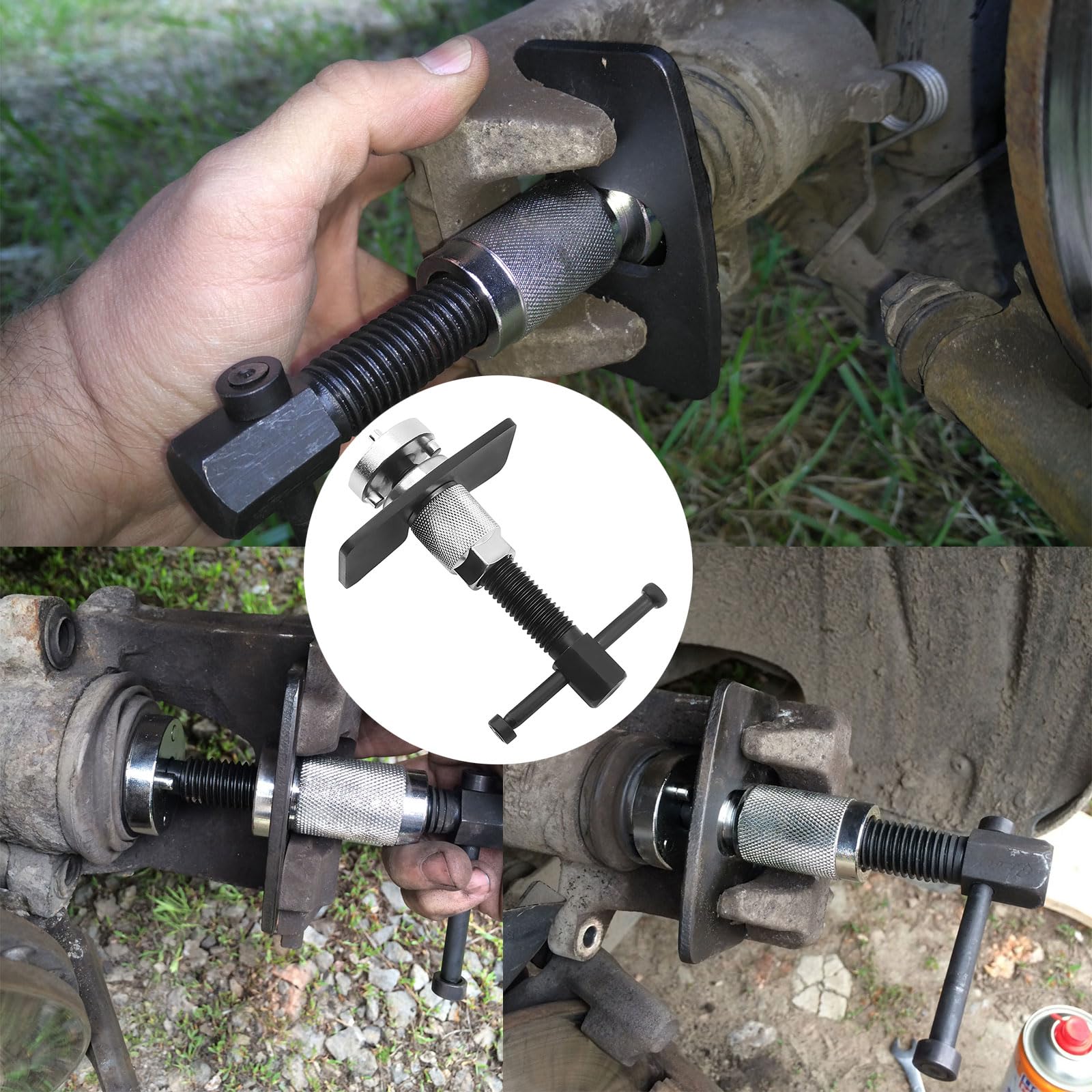 Arretratore Pistoncini Freni,Set di Ripristino del Pistone del Freno,Arretratore Pistoni Freno Resetter Per la Sostituzione Delle Pastiglie dei Freni,Riparazione e Installazione dei Cilindri dei Freni