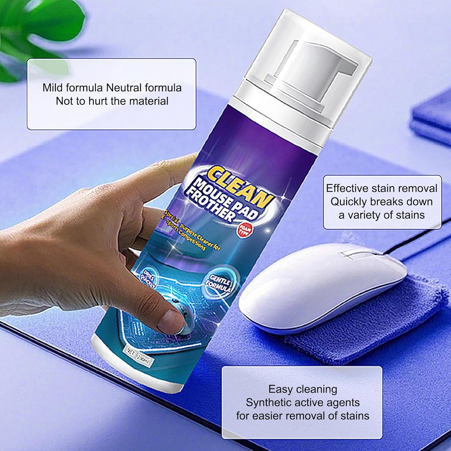 エレクトロニクスクリーナー、キーボードクリーナー - 200mlキーボードクリーニングツール | 布、ゴム、シリコン表面の電子クリー