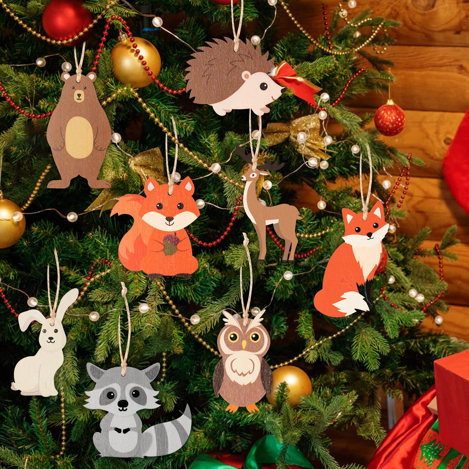 クリスマスオーナメント 8ケ リス くま フクロウ どんぐり お家 OWC好きに Amazon.co.jp: Haooryx 25個 クリスマス ウッドランド アニマル