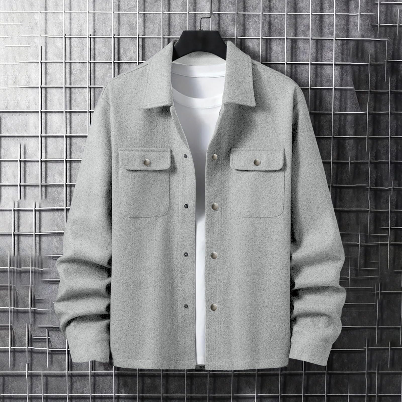 Chaqueta de invierno para hombre de trabajo, holgada, para tiempo libre