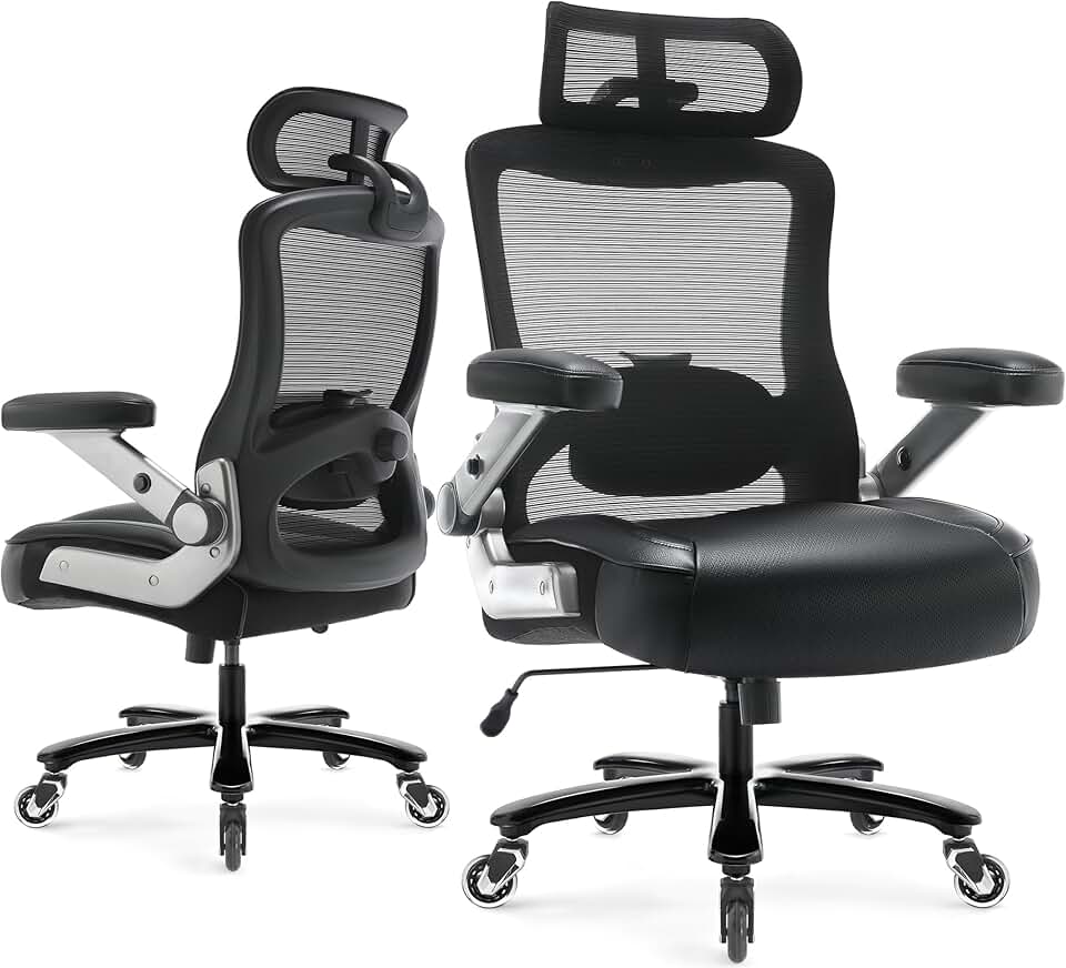 600lbs Big and Tall Office Chair- Heavy Duty Executive Computer Chair