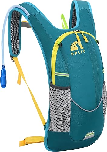Paquete de hidratación, mochila de hidratación con vejiga de hidratación de 2 litros, mochila ligera de agua para correr para mujeres y hombres