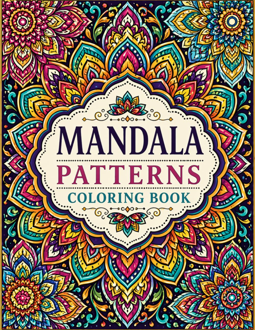 Mandala Patterns Coloring Book for Adults: Stress Relief & Relaxation