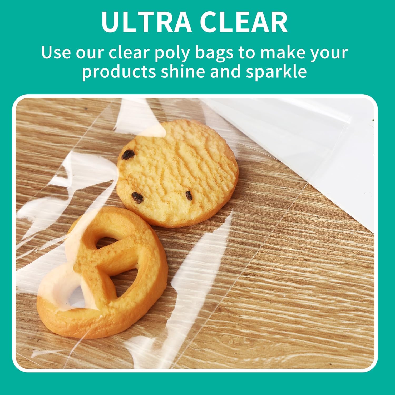 iMailer - 500 Pack - 4" x 6" Self Sealing Cellophane Bags- Clear Small Poly Bags for Cookie, Treats, Party Favors, Photo, Jewelry - Image 4