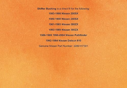 Miniatura 5 de 1983-2004 200SX 240SX 280ZX 300ZX Pathfinder Datsun Shifter Buje OEM