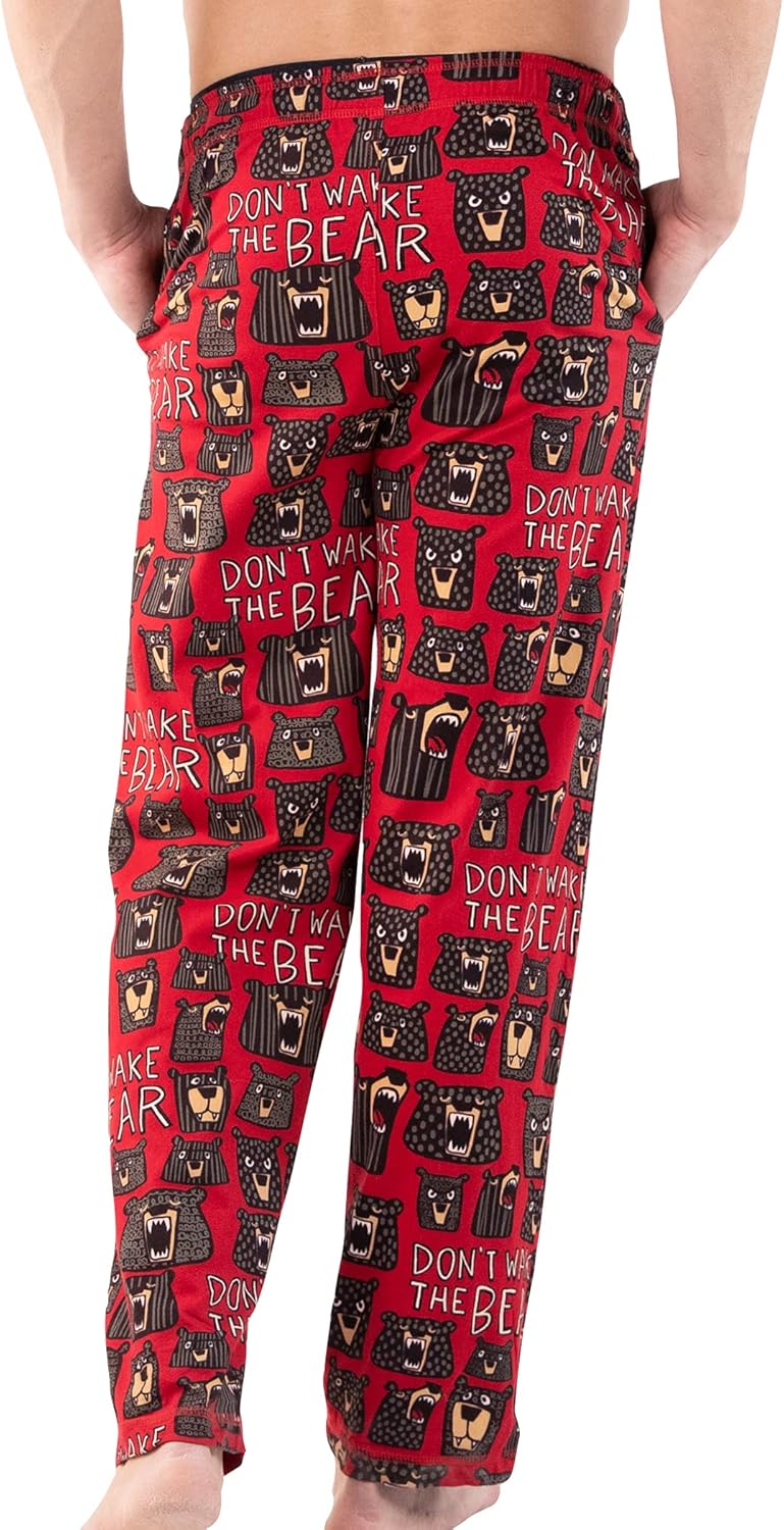 Lazy One Bear & Bigfoot Pajama Pants For Men, Men's Separate Bottoms, Lounge Pants, Funny, Humorous - Image 2