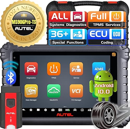 Autel MaxiSys MS906 PRO-TS 2023 Version with MV108 Advanced of MS906BT MS906PRO MS906TS Full System Diagnostic OBD2 Scanner TPMS Sensor Programming