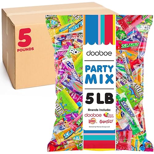Dooboe Bulk Candy Bag - 5 Pounds - Variety Pack Candy - Assorted Candies for Birthdays, Offices, Piñata, Gifting