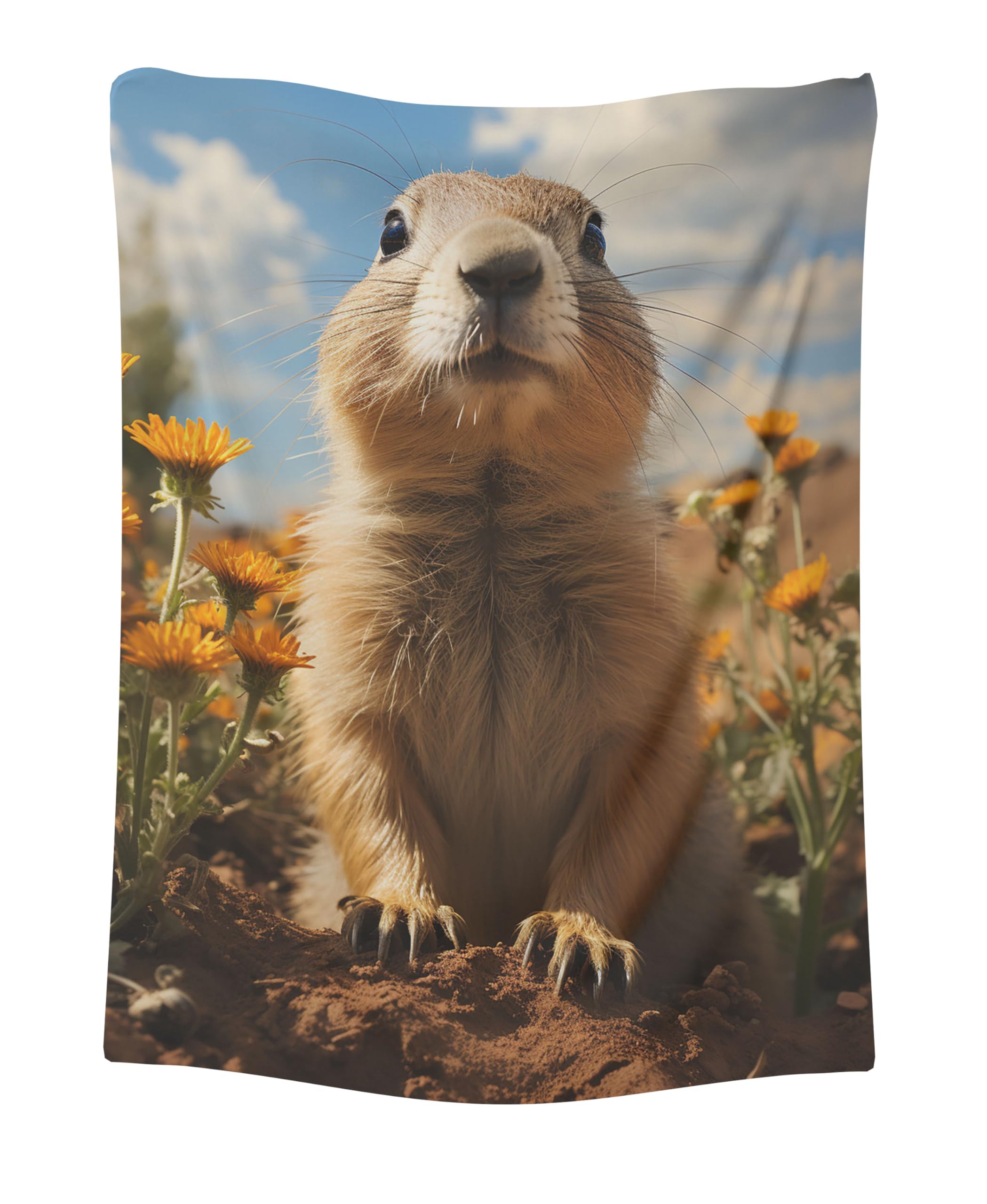 CAPITUNEISKINEPA Prairie Dog Blanket Gifts Comfy Blanket Couch Cover Blanket 50