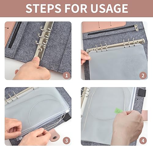 Miniatura 3 de Estuche circular de agujas de tejer de 10 x 7 pulgadas para guardar agujas de tejer (no incluye accesorios)