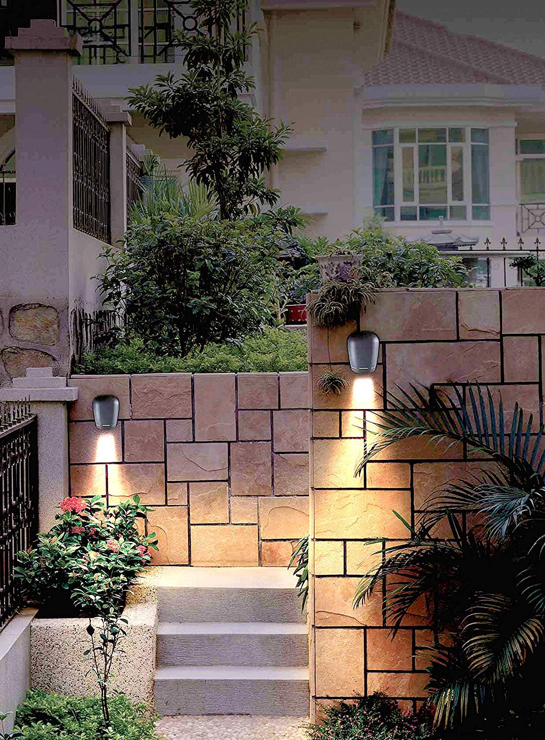 LED Downlight Iman - Faretto a LED da parete in alluminio pressofuso, 3 W, IP54