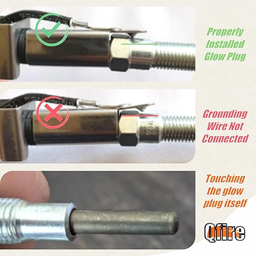 Miniatura 4 de Qfire Bujía incandescente compatible con parrillas Weber SmokeFire EX4/EX6/EPX6, color plateado