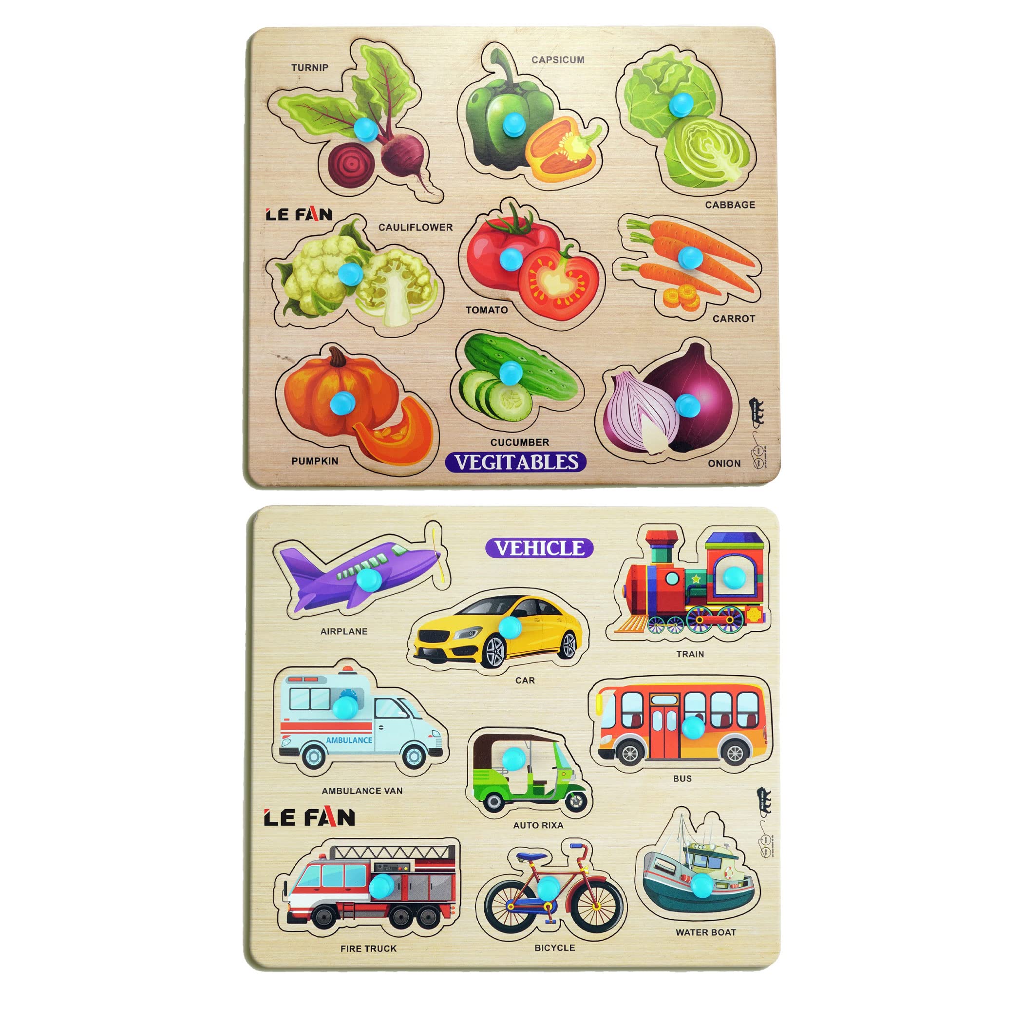 Lefan® Kids Fort Pre Nursery Educational Jigsaw Puzzles for Adults kids Learning Toys Kit Board Game 2 pcs Set of Vegetables & Vehicle Educational Toy (B0B1DRXW9W) Amazon Price History, Amazon Price Tracker