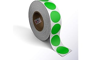 Kenco Circle Dot Sticker Label 2 Inch ,500 Bright Green Stickers / Roll