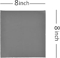 Vista 2 de Kare & Kind 5 paños de limpieza de microfibra, 8 x 8 pulgadas, para limpiar lentes, lentes, lentes de cámara, iPad, tableta, teléfono inteligente