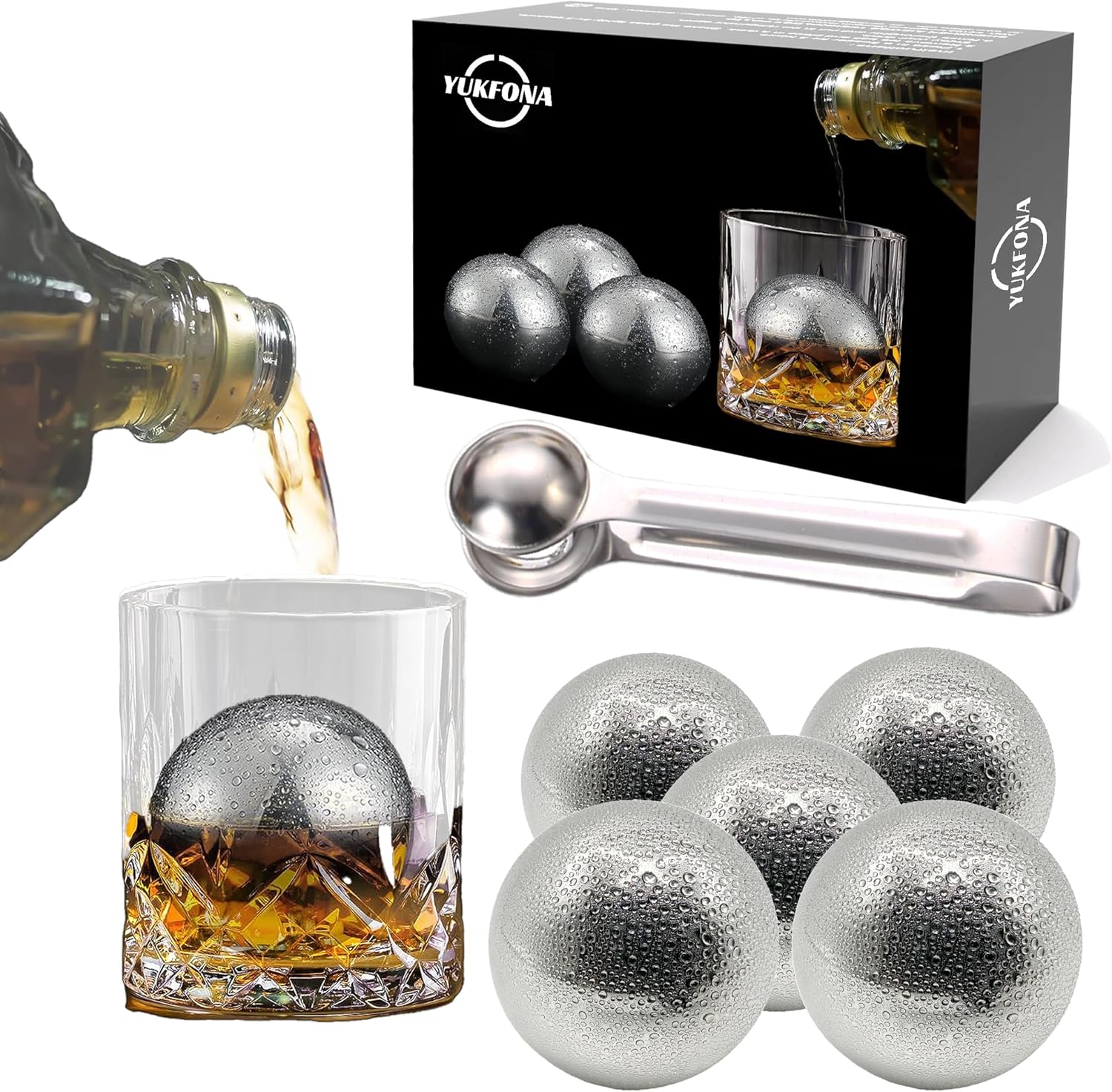 Amazon.com: Whiskey stones stainless steel ice cubes, Metal Ice Cubes ...