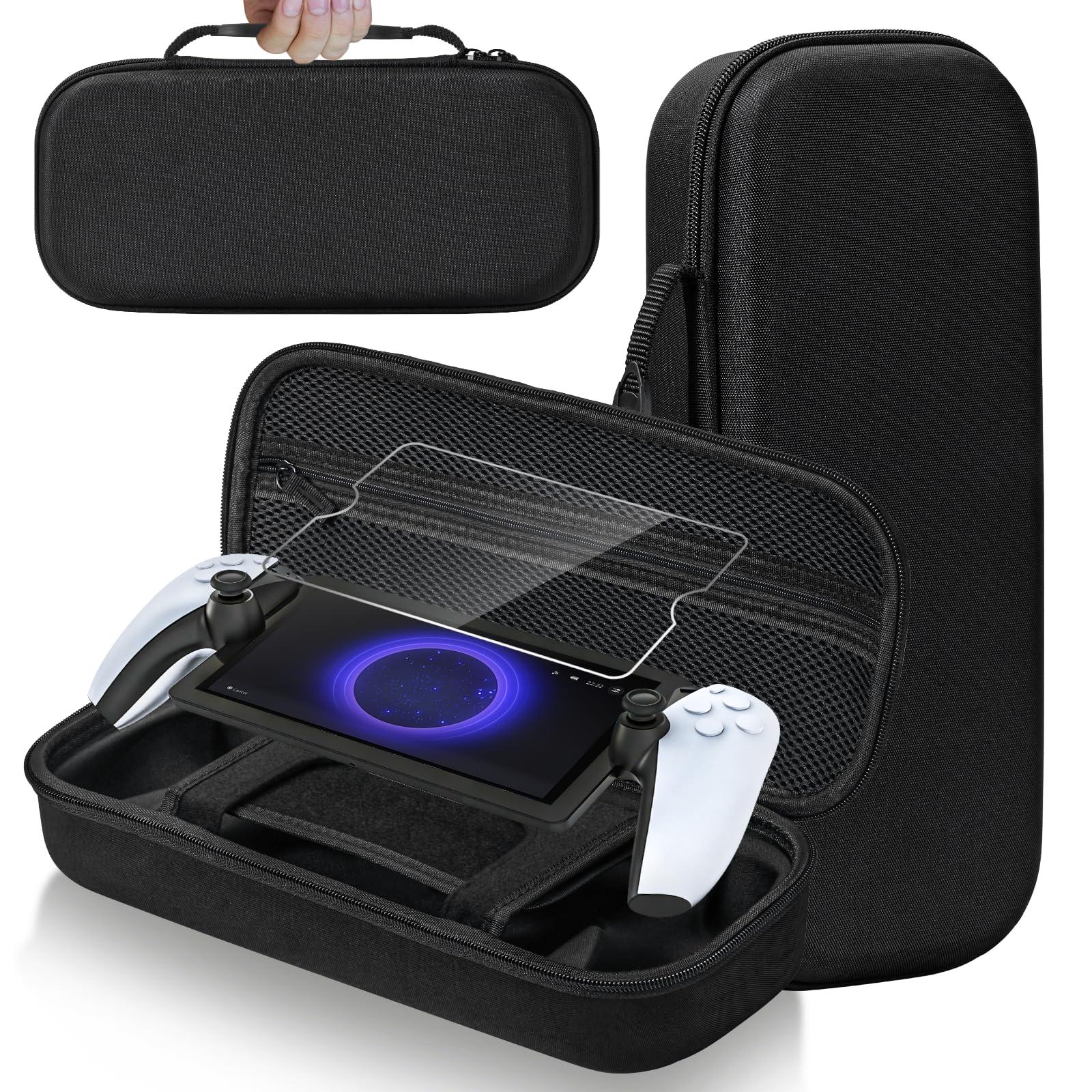 PS5-Portal-Case-Playstation-Accessoris Carry Case for Playstation 5 Portal remote player 5 in 1 Accessories Set Compatible with PS5 Portal