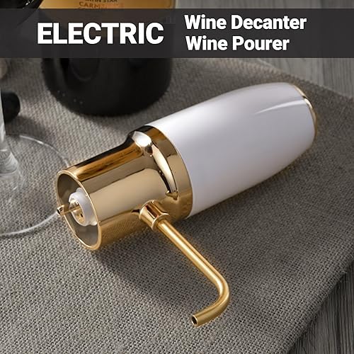 Miniatura 5 de Dispensador eléctrico de vino con dispensador eléctrico inteligente decantador con USB recargable, decantador de vino eléctrico y dispensador de