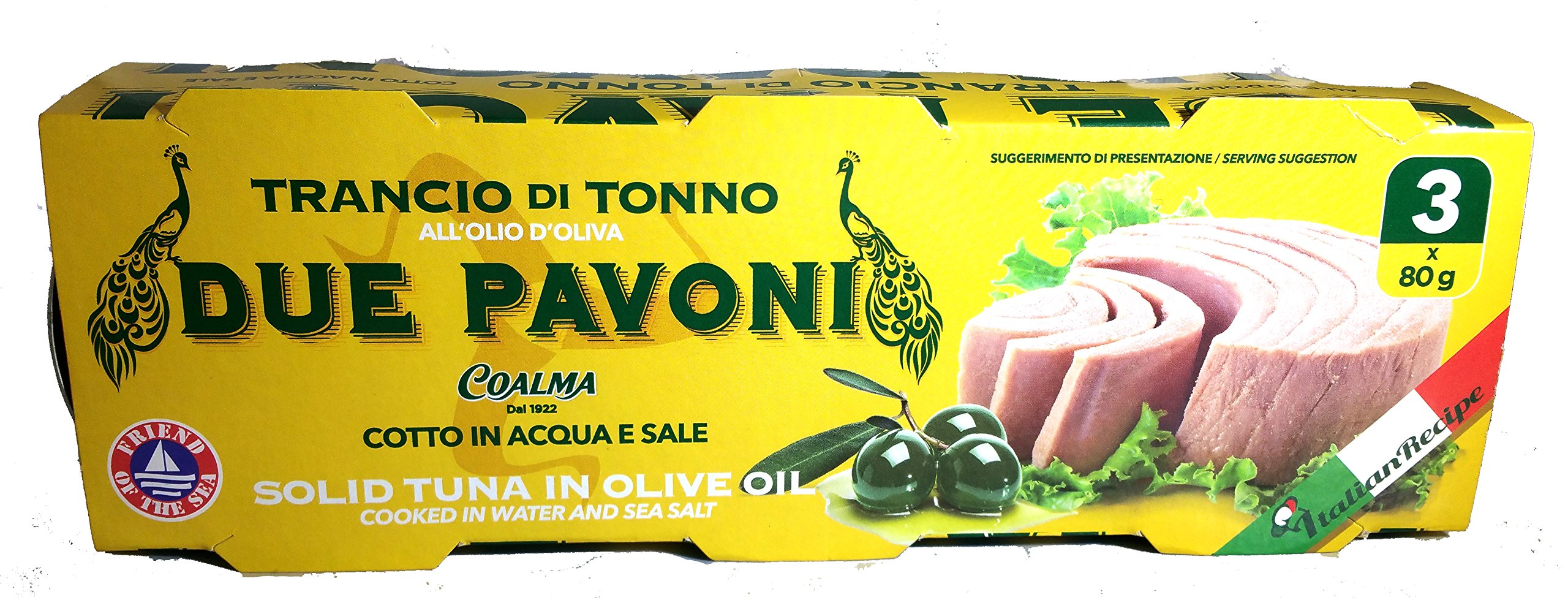 Due Pavone Trancio Di Tonno 6 Cans Imported Italian Tuna