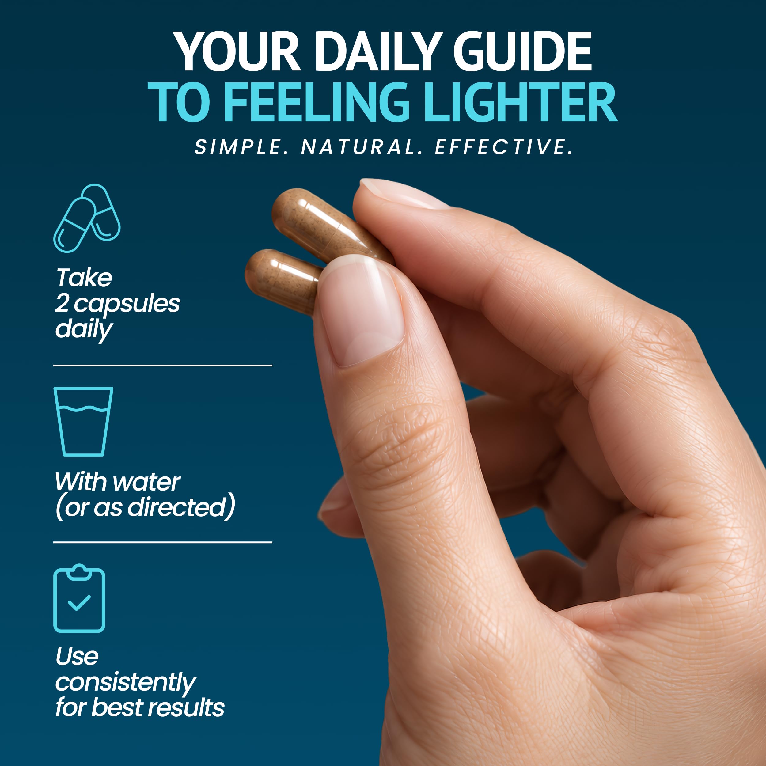 Water Flush Pills for Swollen Legs & Feet, Bloating & Fluid Retention 60 Ct — Amazon image 4