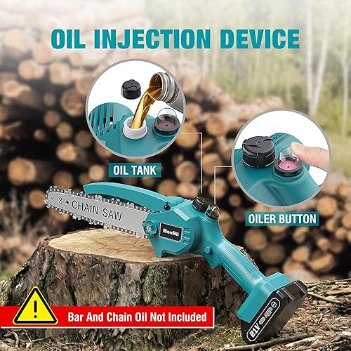 Miniatura 4 de Mini motosierra de 8 pulgadas  kit de afilador de motosierra