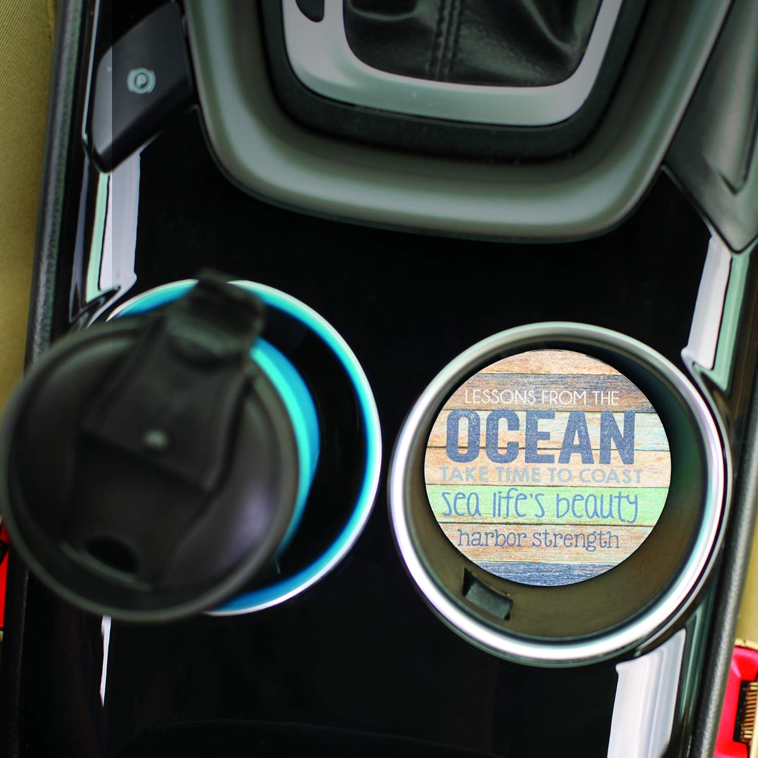 Suреr Bіg Clеаrаnсе! P. Graham Dunn 2.75 x 2.75 Absorbent Ceramic Car Coasters, Pack of 2, Life is Better at The Beach Coastal Ocean Vintage Look Buу 1 gеt 1 P. Graham Dunn 2.75 x 2.75 Absorbent Ceramic Car Coasters, Pack of 2, Life is Better at The Beach Coastal Ocean Vintage Look
