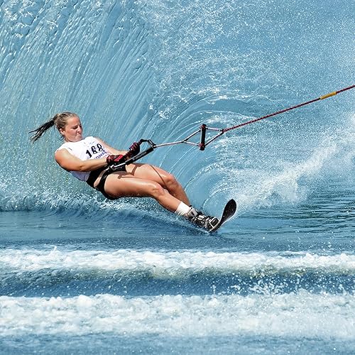 Miniatura 7 de Obcursco Cuerda de wakeboard línea de deportes acuáticos con mango EVA Ideal para esquí acuático wakeboard tabla de rodillas