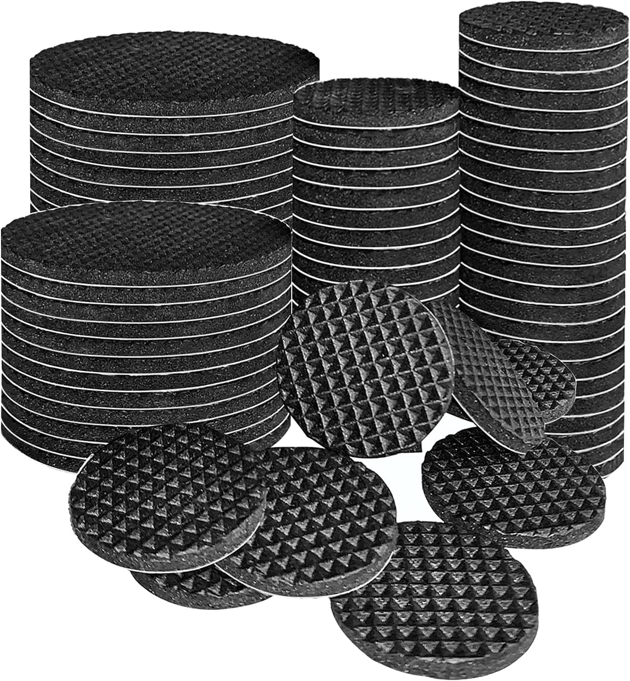 Non Slip Furniture Rubber Pads 120pcs（1+2” Furniture Grippers, Non