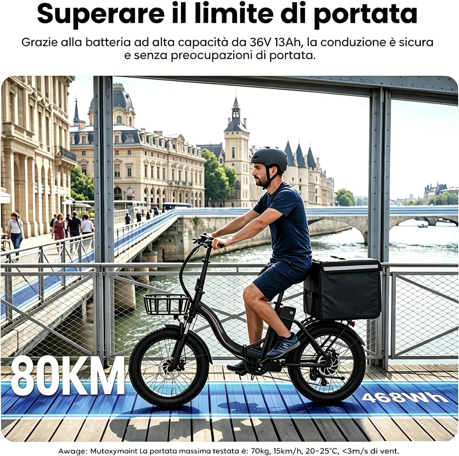 LE008 Vélo Électrique Pliable 20" 250W 36V 13Ah 25km/h Fatbike