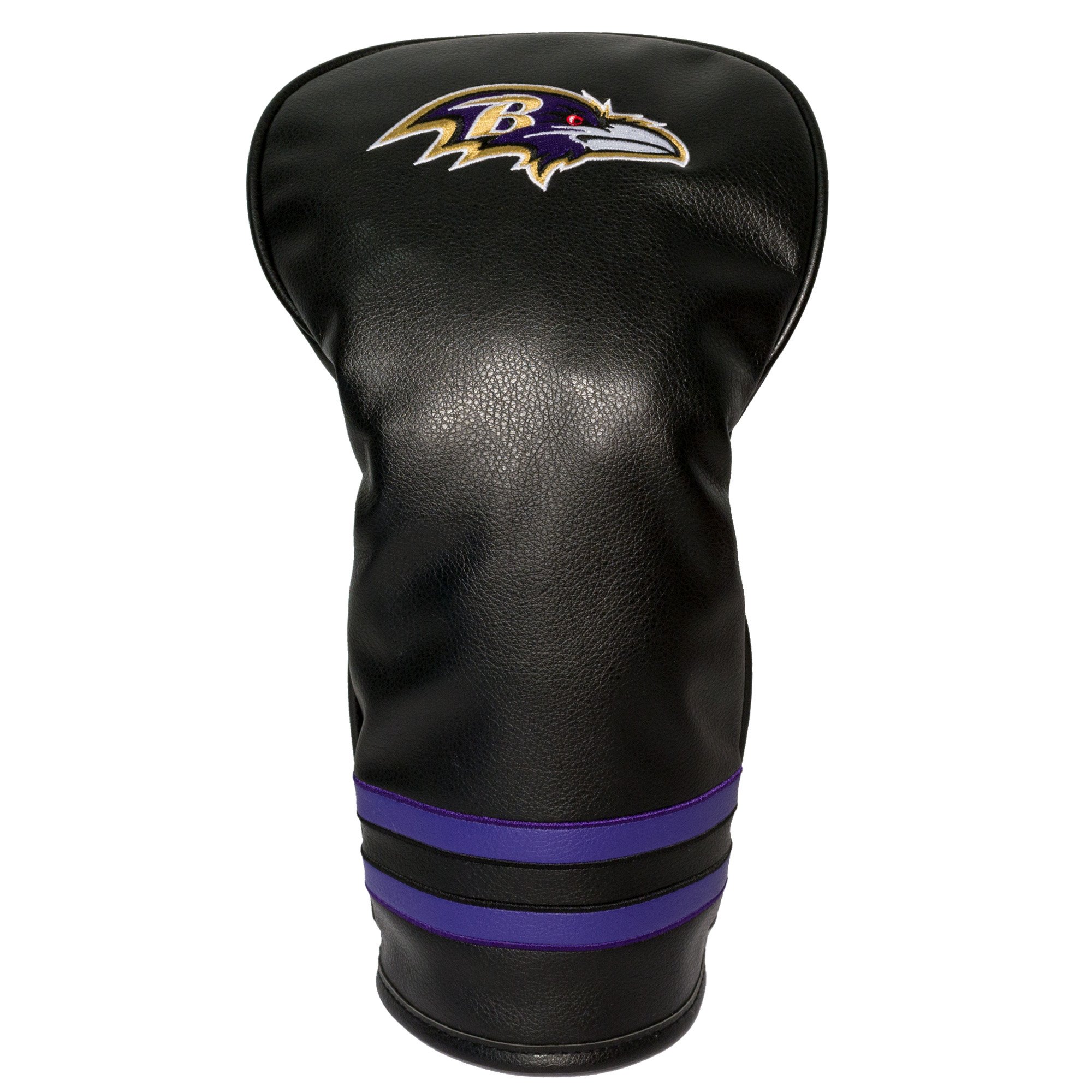 TEAM GOLF NFL Baltimore Ravens Vintage Driver Head Cover Vintage Driver Golf Club Headcover, Form Fitting Design, Retro Design & Superb Embroidery