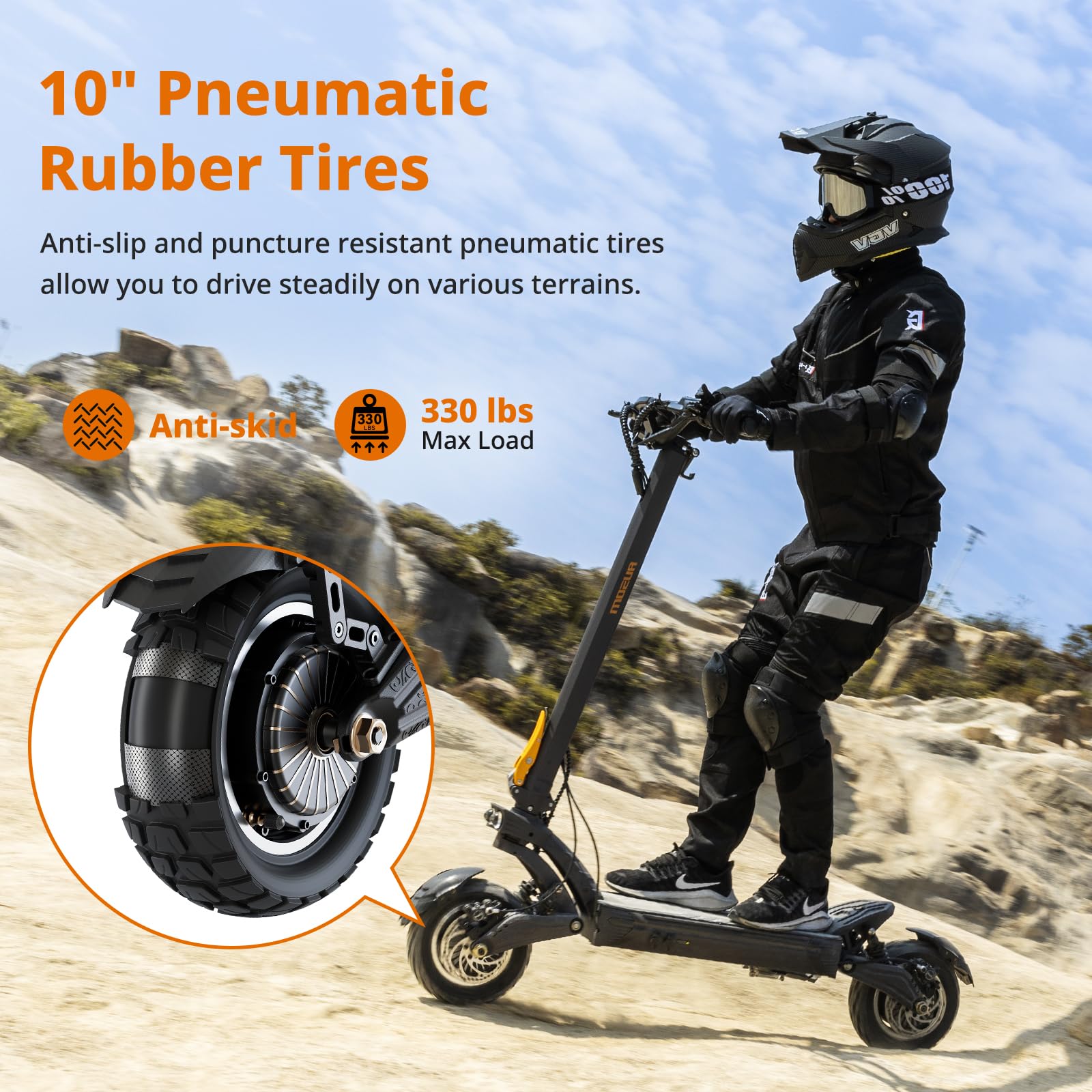 Ausom F1 Max Trottinette électrique, Trottinette Electrique Pliable Adulte, Autonomie 100KM Batterie 60V 20.8Ah Moteur 1400W*2, Trotinette Electrique Puissante Tout Terrain