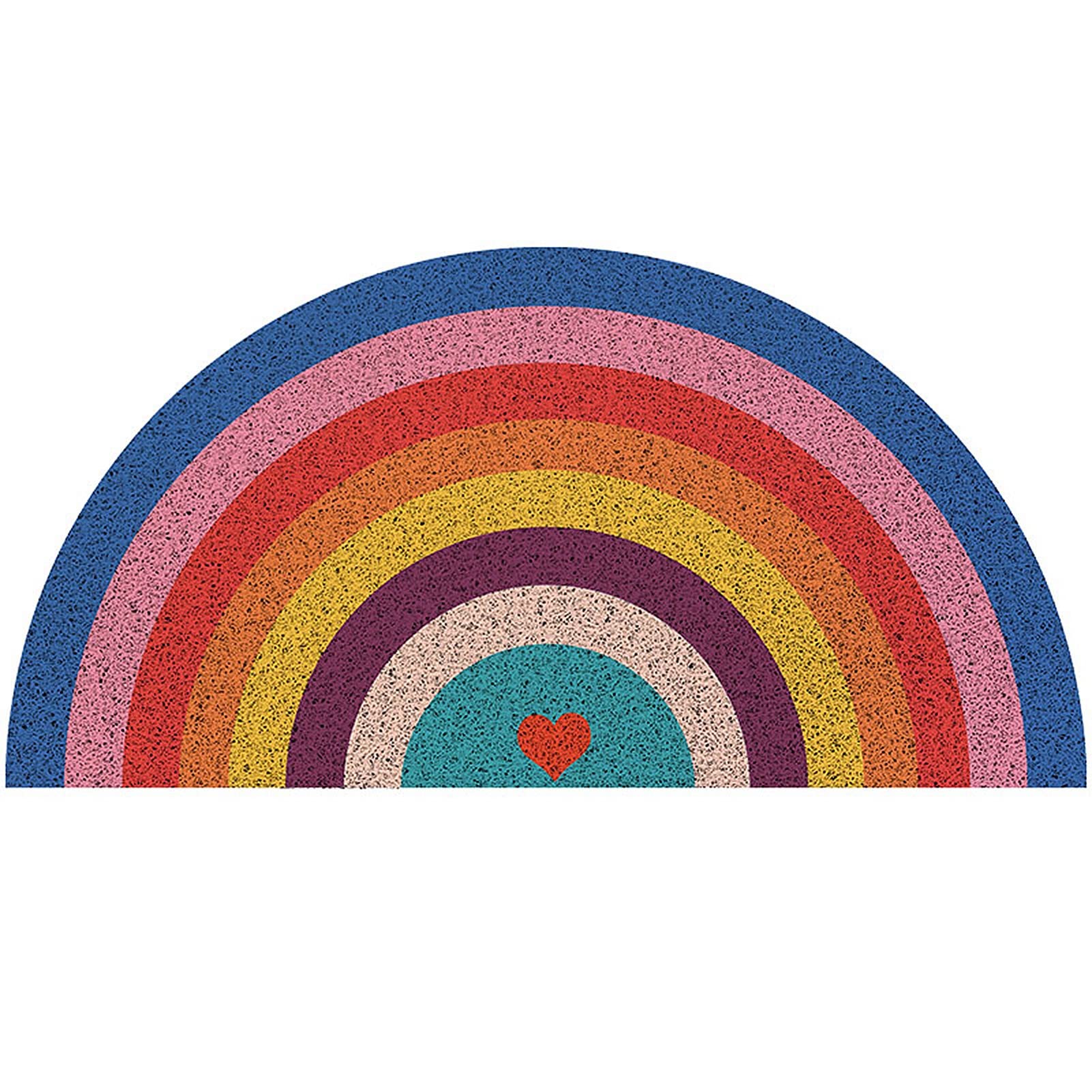 Paillasson demi-cercle intérieur extérieur tapis grattoir d'entrée