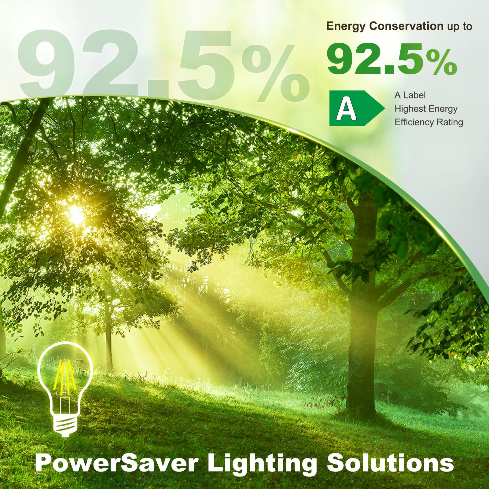 DiCUNO Lampadina LED E27 UltraEfficient Classe A, 7,5W=100W, 4000K, 6 Pezzi