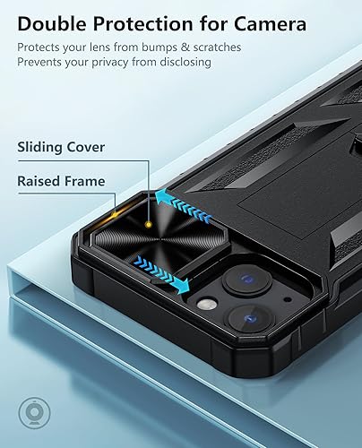 Miniatura 2 de SOiOS Funda para iPhone 16e 2025 Funda para iPhone 13 iPhone14 con clip para cinturón y soporte  Funda protectora de grado militar a prueba de