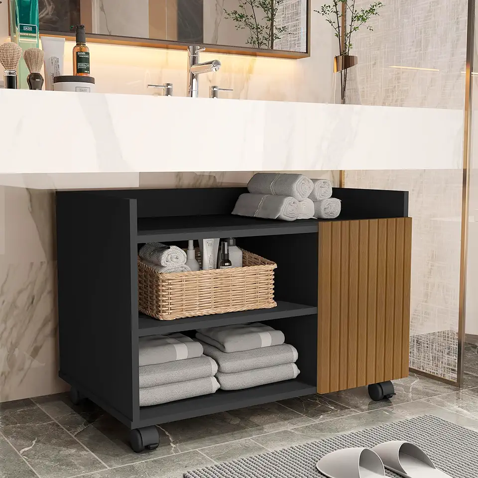 gabinete de banheiro oferta moderno com nichos