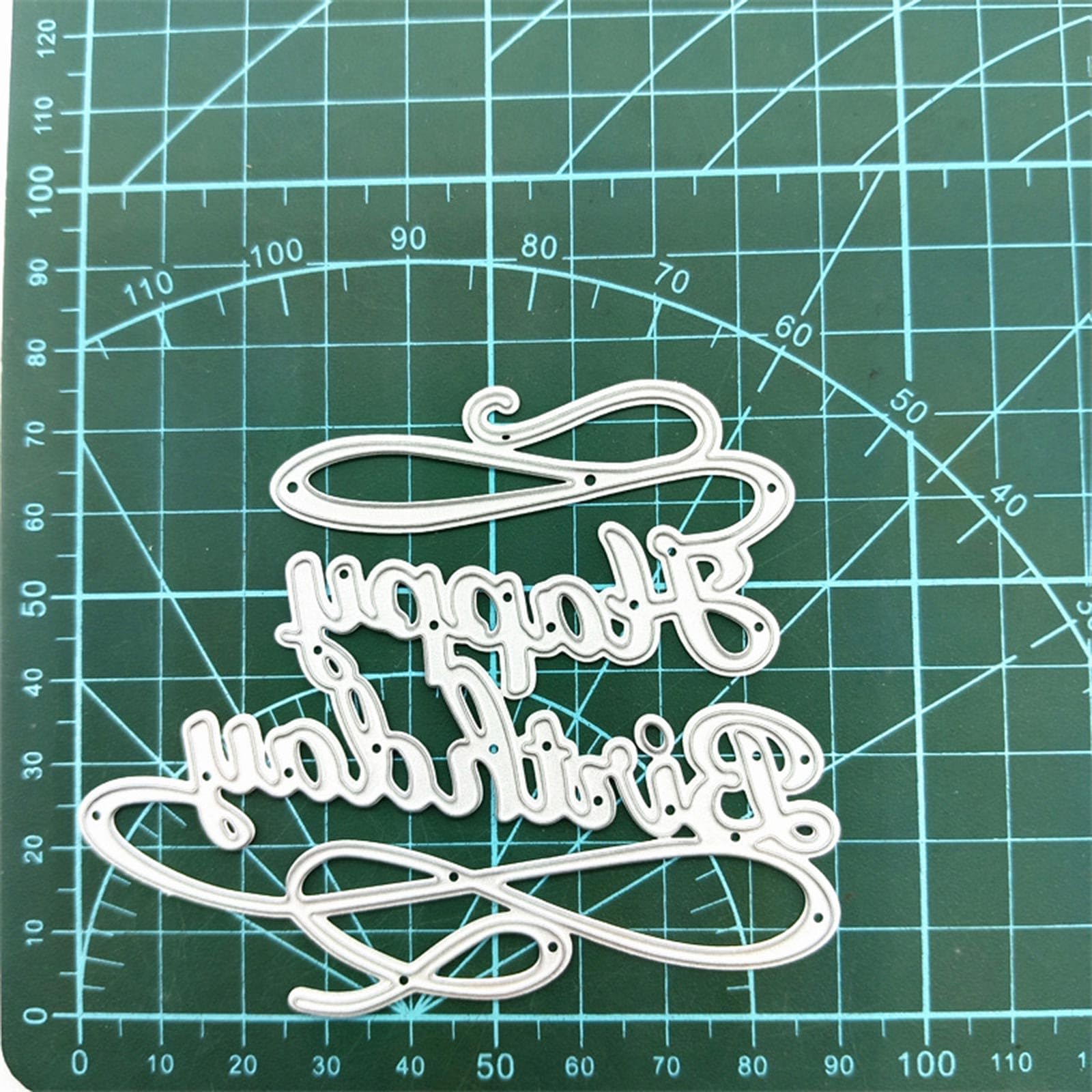 Amazon.co.jp: Happy Birthday エンボス加工 ダイメタル カット ダイ