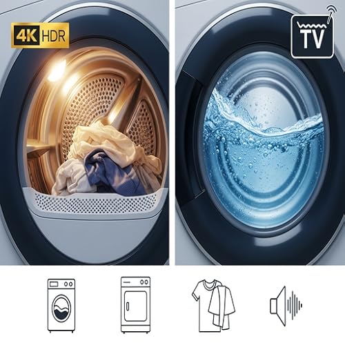 Laundry Appliance Loop 4K – Gentle Noise TV Relaxation