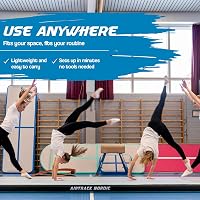 AirTrack Nordic Carbon Felfújható Tornaszőnyeg 300 x 150 x 15 cm Légszivattyúval Tornához Cheerleadinghez 5