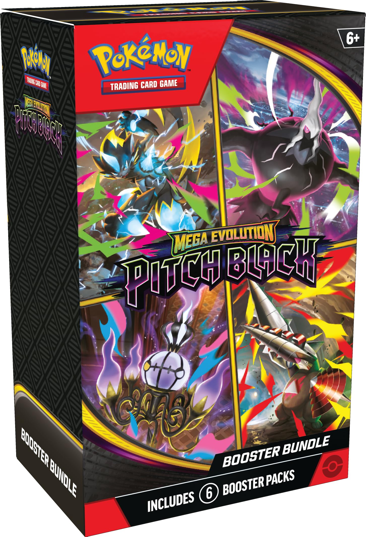 Pokémon TCG: Mega Evolution—Pitch Black Booster Bundle (6 Booster Packs)