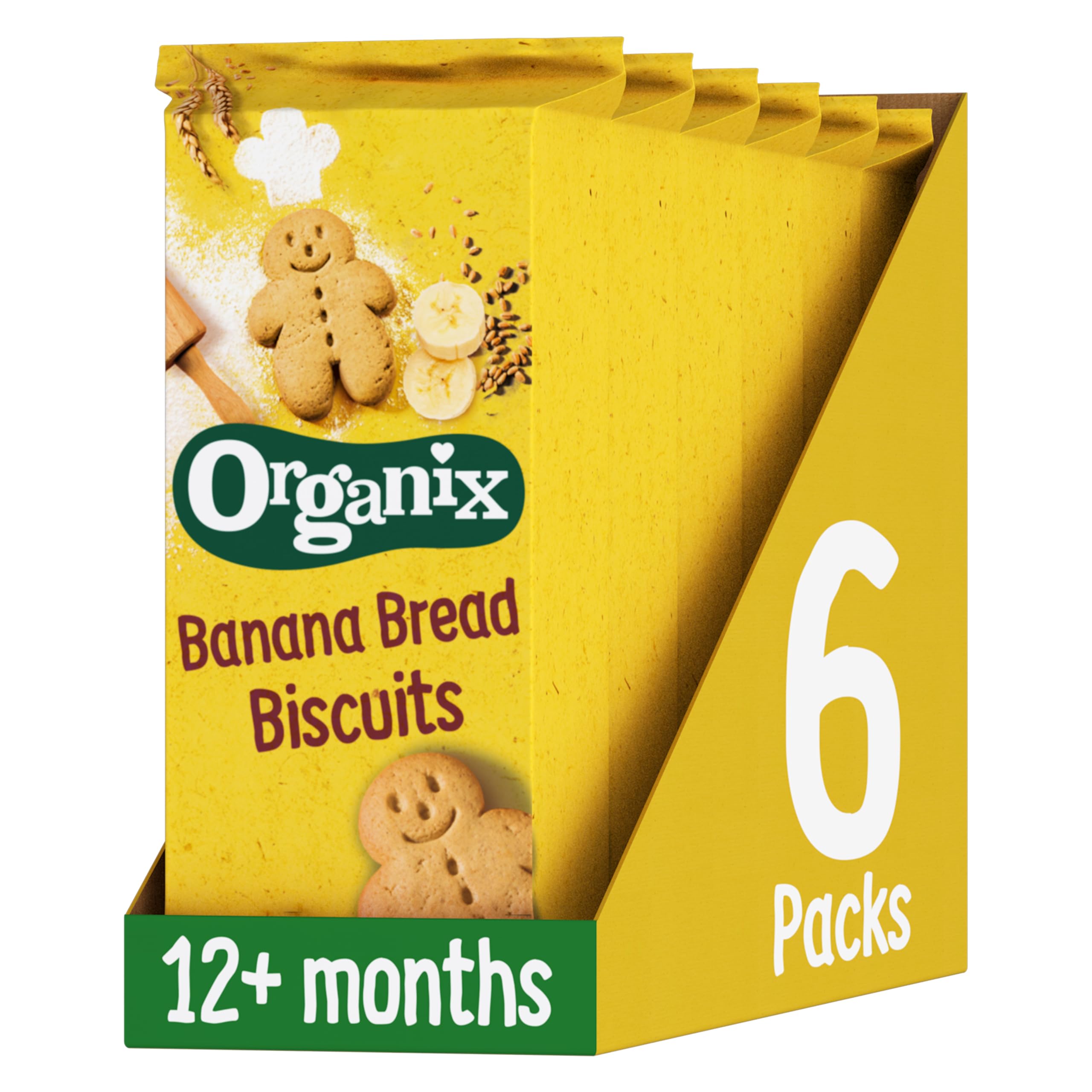 Organix Mini Organic Cheese Crackers, Toddler Snack, 12+ Months, Multipack, 4 x 20 g Packs Per Box (3 Boxes Total) — view 10