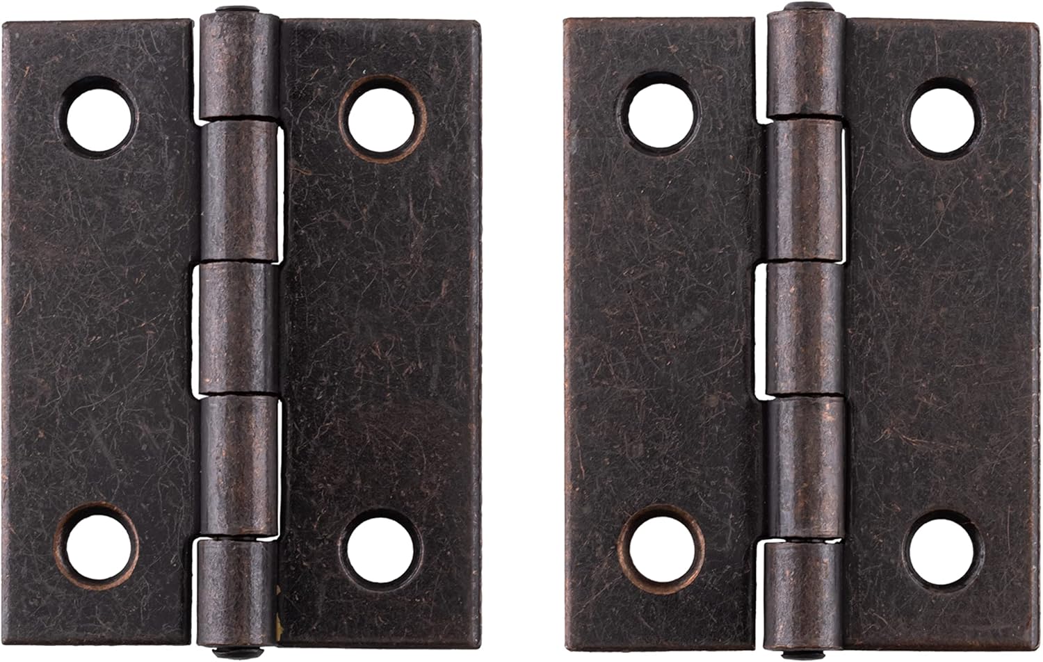 Antique Copper Finished Butt Hinge | 2 x 1 1/2 | Pack of 20 | Cabinet Door Hinges w/Tight Pin | H11-H537D-200AC1 (10)