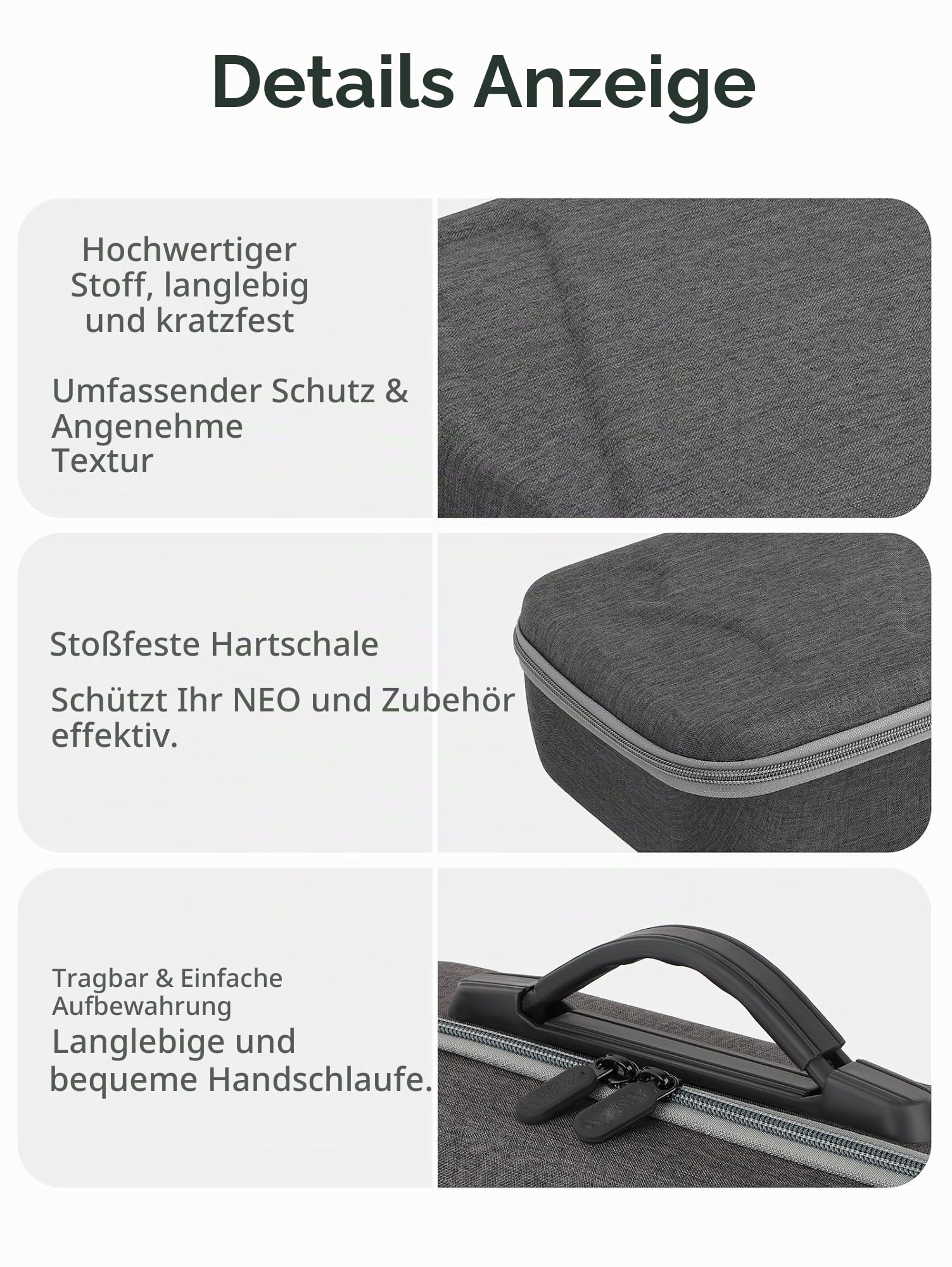 Tasche Tragbare für DJI Neo Motion Fly More Combo Aufbewahrungstasche für Goggles N3 Reisetasche Anti-Kratz Tragetasche Drohnen Zubehör Aufbewahrungskoffer