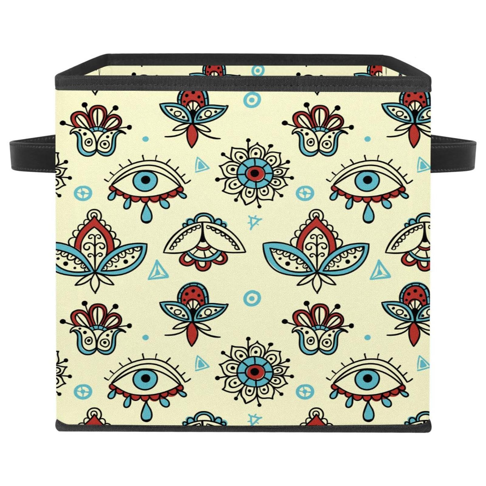 Organisateur de placard en tissu pliable style boho pour ranger la maison