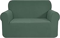 Vista 58 de CHUN YI - Funda elástica de 1 pieza para sillón grande, funda protectora suave de Jacquard con elastano, detalle de cuadros y parte inferior