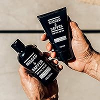 Vista 8 de RUGGED & DAPPER Crema facial Age Defense, crema hidratante facial para defensa de la edad y el daño, limpiador facial diario