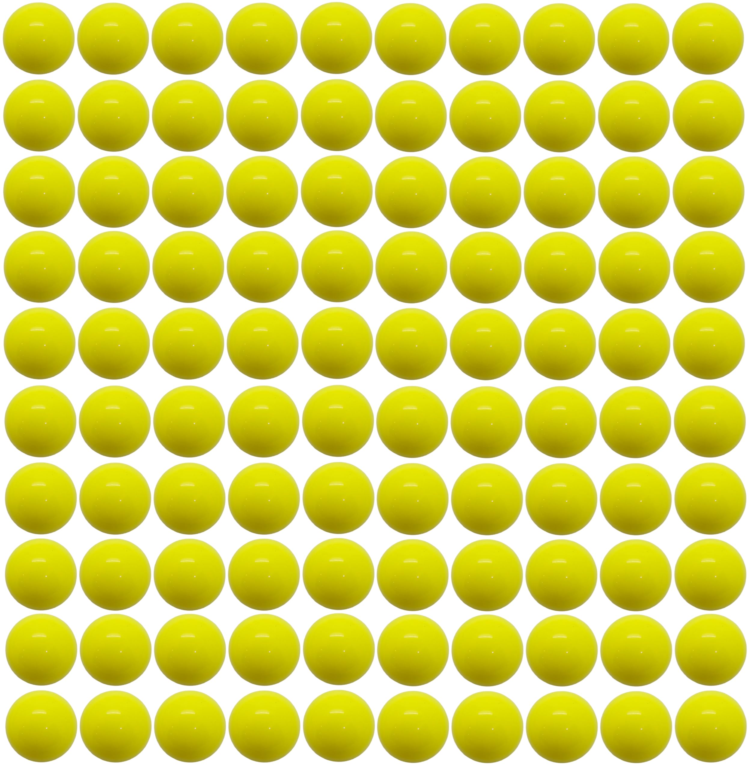 100x 0.68 Cal Jawbreaker Seamless Solid Nylon Balls - Self-Defense and Less Lethal Practice Ammunition, 3.6 Grams Durable Paintballs