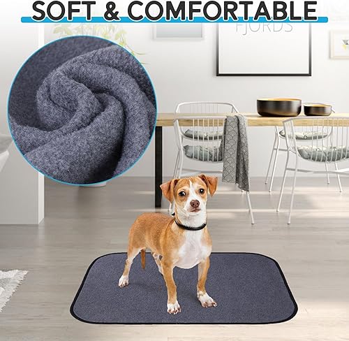 Miniatura 4 de ESGPET Almohadillas lavables para orina de perros, 4 almohadillas reutilizables para cachorros, (24 x 36 pulgadas), almohadillas antideslizantes