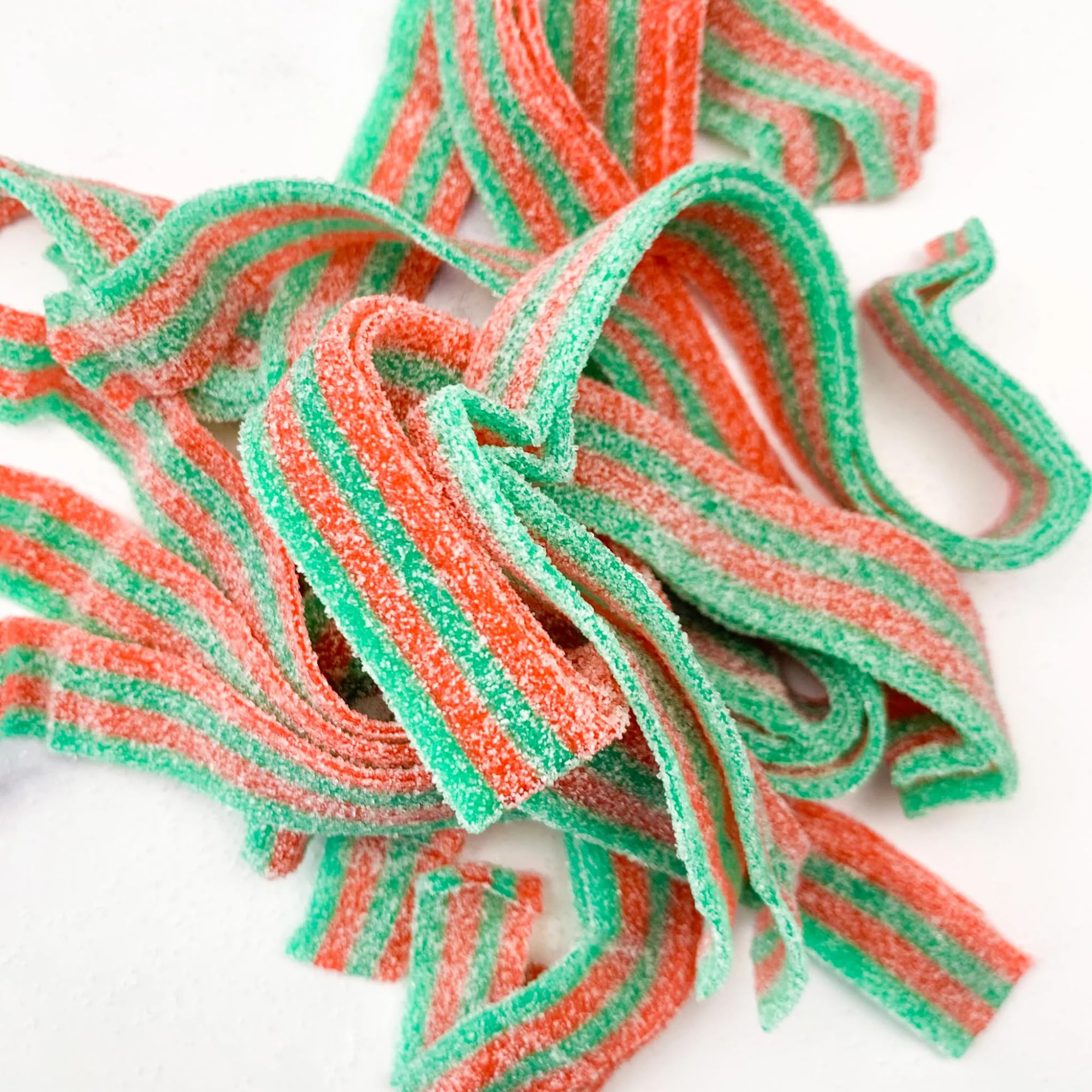 By The CupSour Power Strawberry Apple Sour Belts, 1 lb Bulk Bag