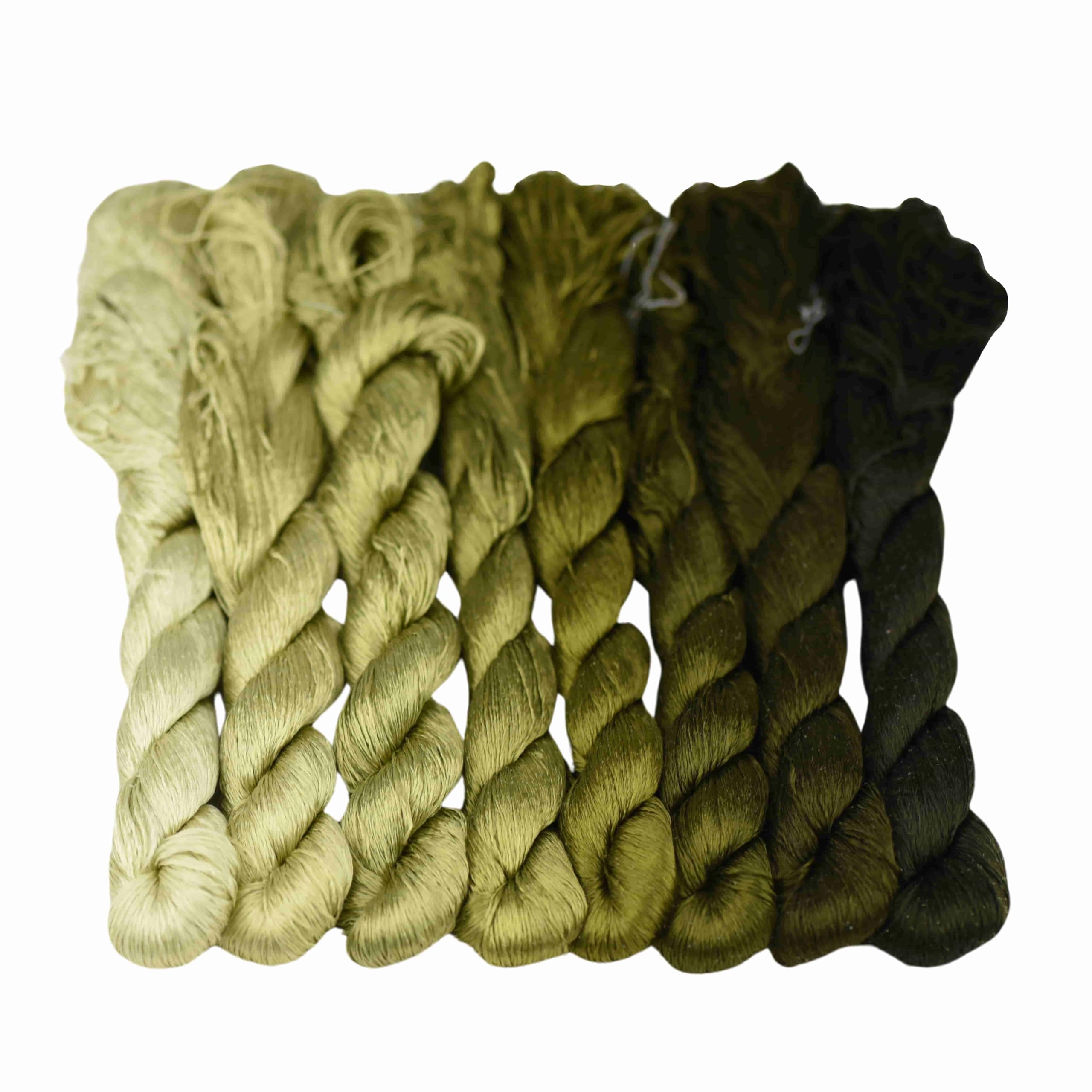 MINGGUXIUYI Natural 100% Silk Thread, Handmade Embroidery Thread, Silk Embroidery Thread 880 Metres, 8 Colors (108)