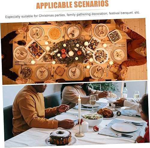 Miniatura 3 de KJHBV 4pcs Navidad Cubiertos Bolsa de Navidad y Tenedor Bolsa de Cubiertos de vacaciones titular de cubiertos Santa Cubiertos Bolsa de Vajilla de